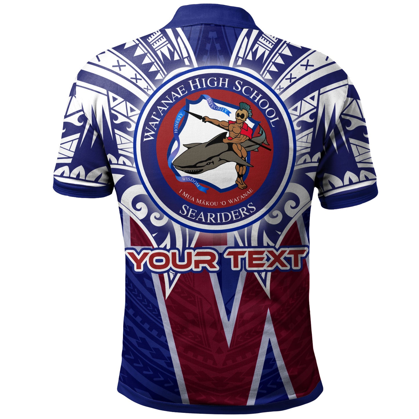 Hawaii Custom Personalised Polo Shirt - Waianae High School Hawaiian Patterns