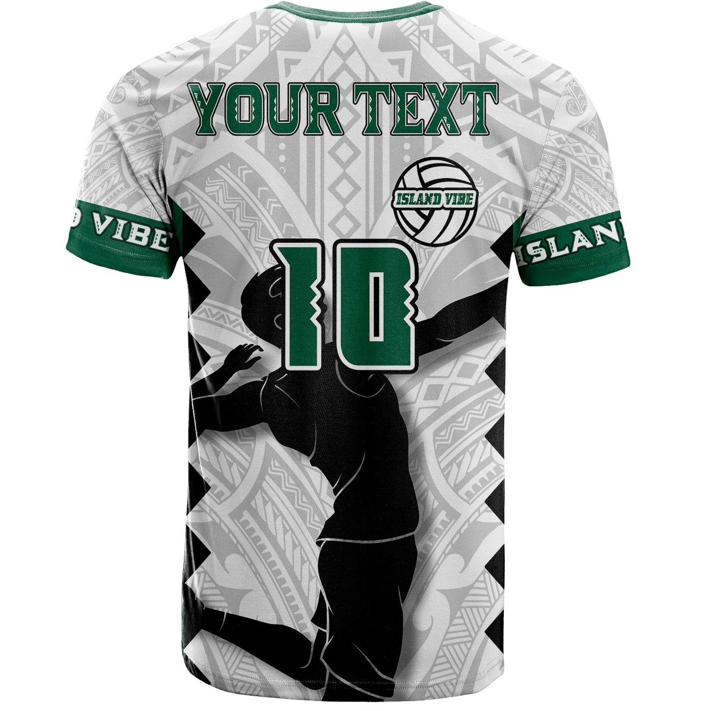 Hawaii Custom Personalised T-Shirt - Hawaii Island Vibe Men Volleyball Team Supporter Polynesian Tattoo