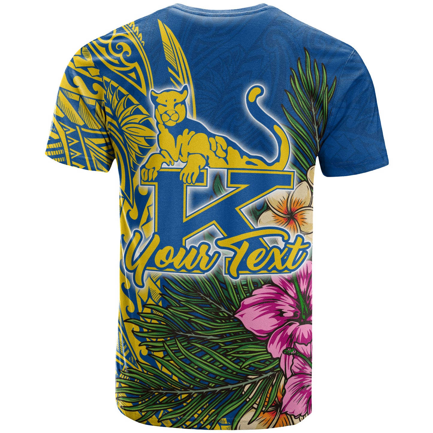 Hawaii Custom Personalised T-Shirt - Henry J. Kaiser High School Hawaiian Flowers Wing Patterns