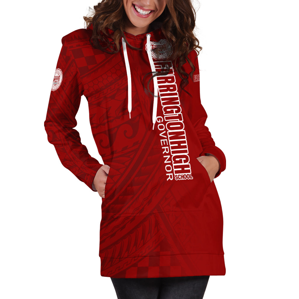 Hawaii Farrington High School Hoodie Dress - Governor Hawaii Patterns