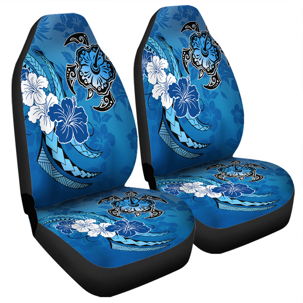 Hawaii Car Seat Covers Hibiscus Flower And Sea Turtle Polynesian