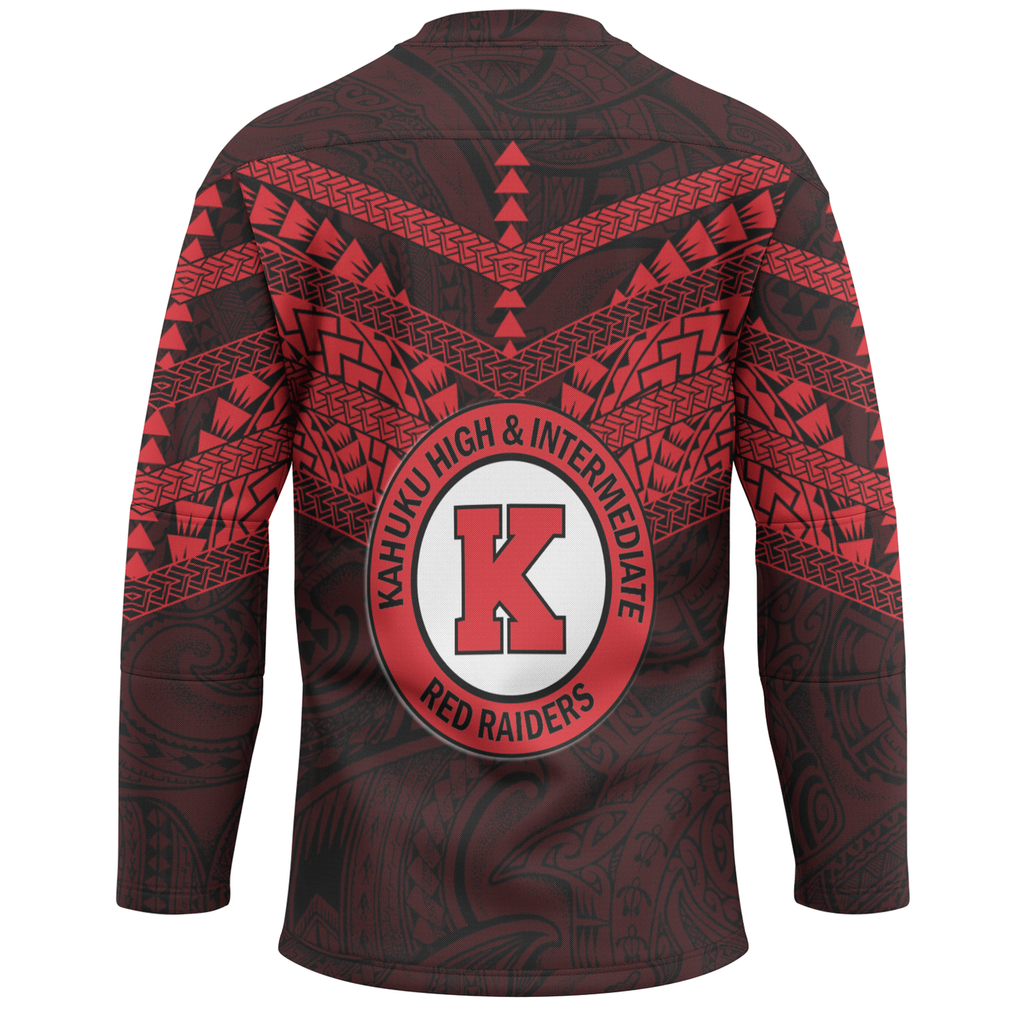Hawaii Hockey Jersey - Kahuku High And Intermediate School Logo