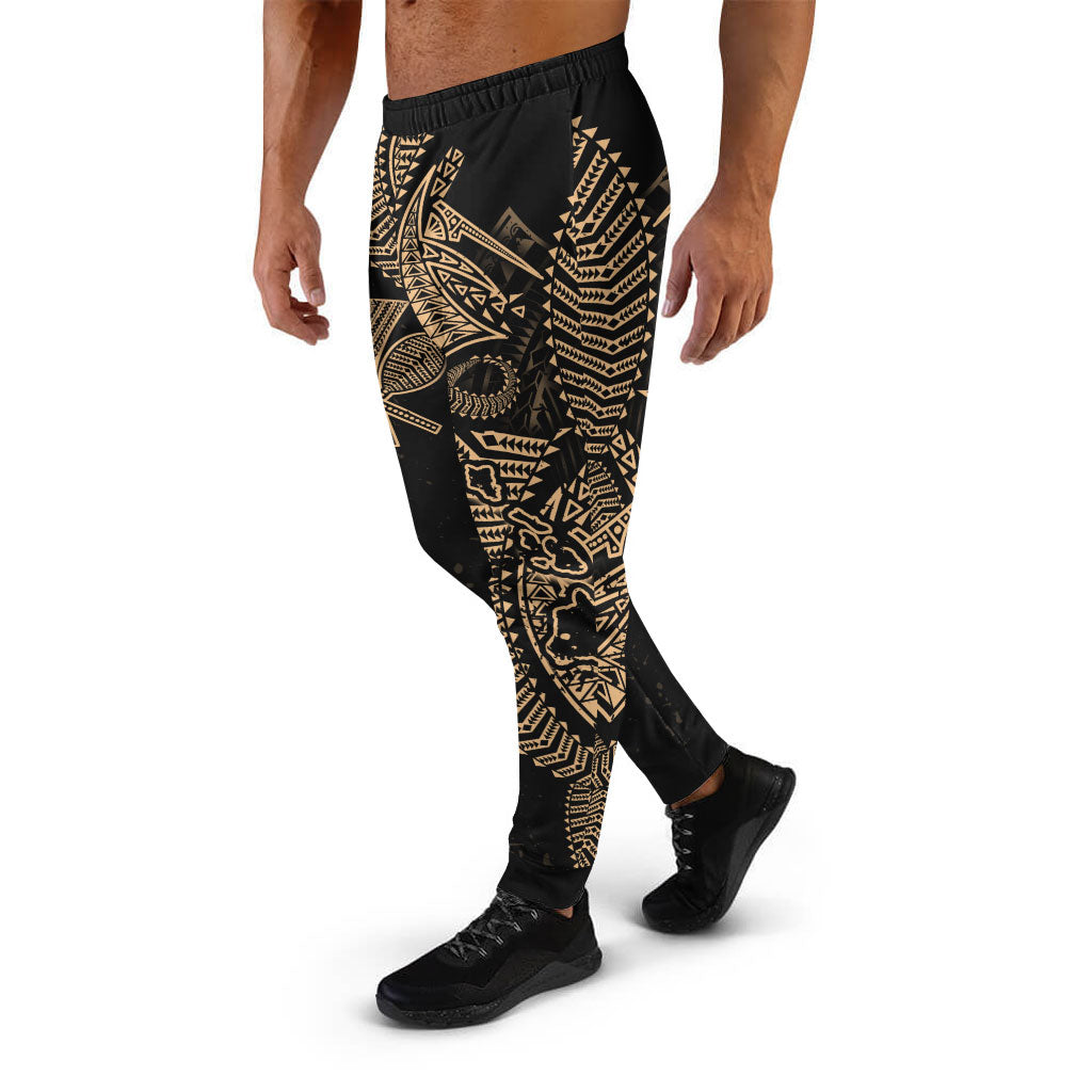 Hawaii Jogger - Hawaii Map Polynesian Patterns