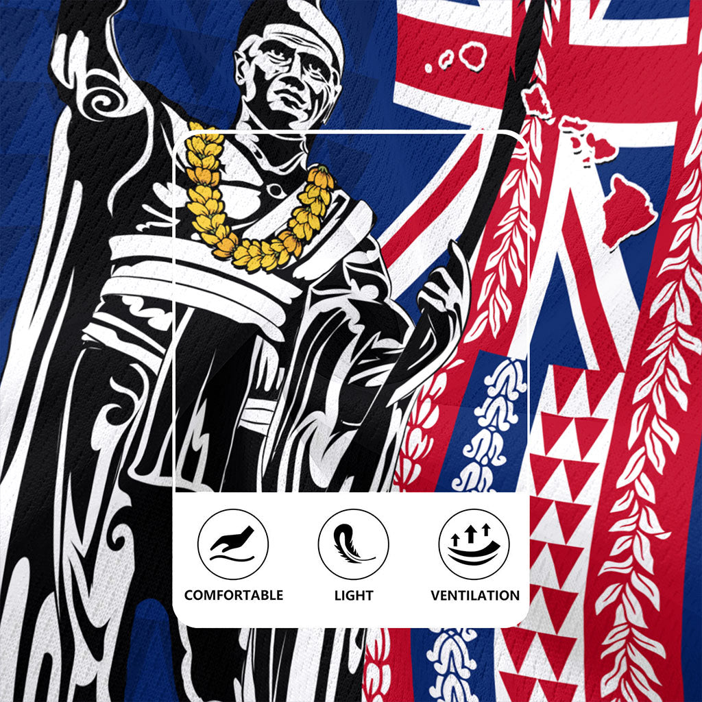 Hawaii Rugby Jersey King Aloha Flag With Flower Lie Beautiful