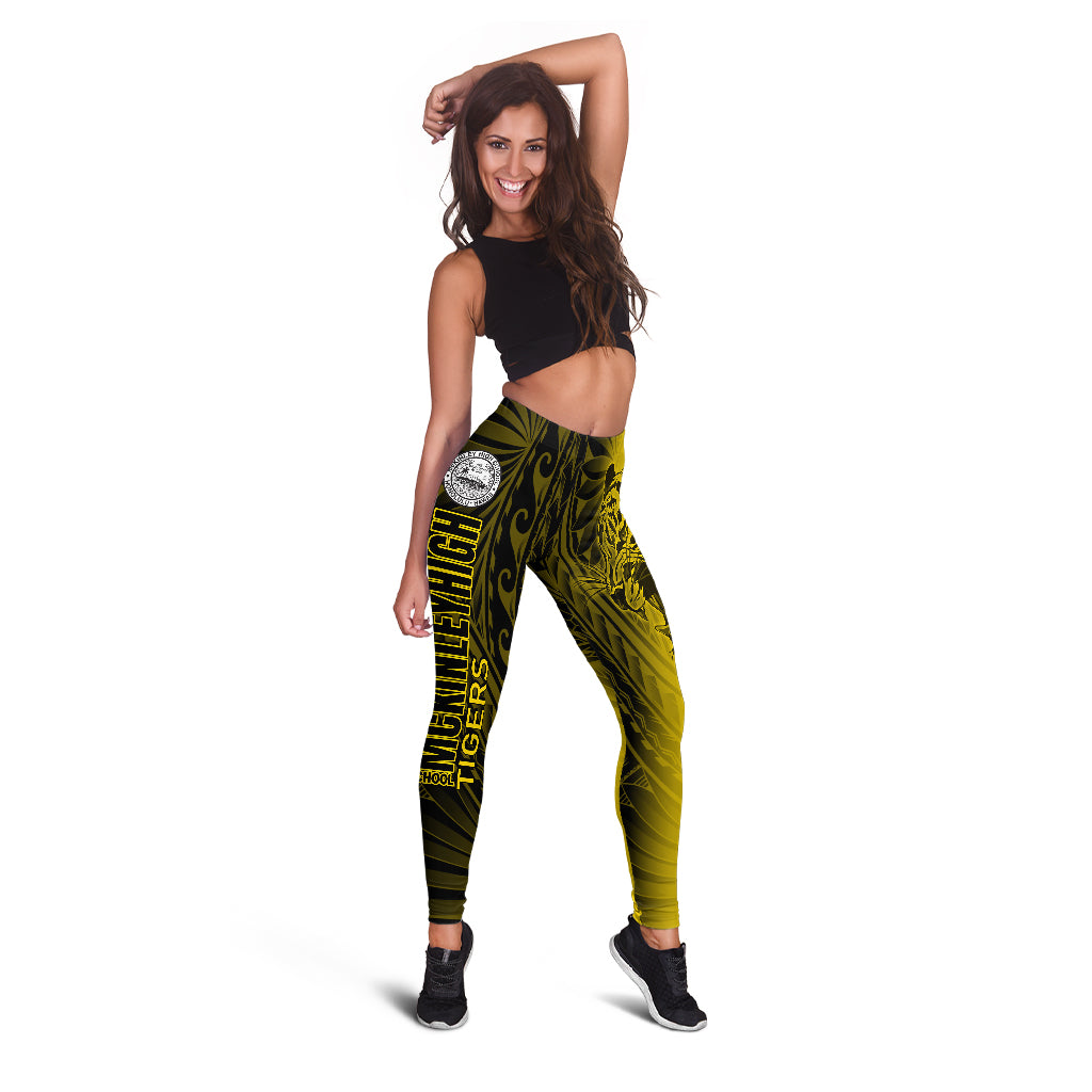 Hawaii McKinley High School Legging - Tigers Mascot Hawaii Patterns