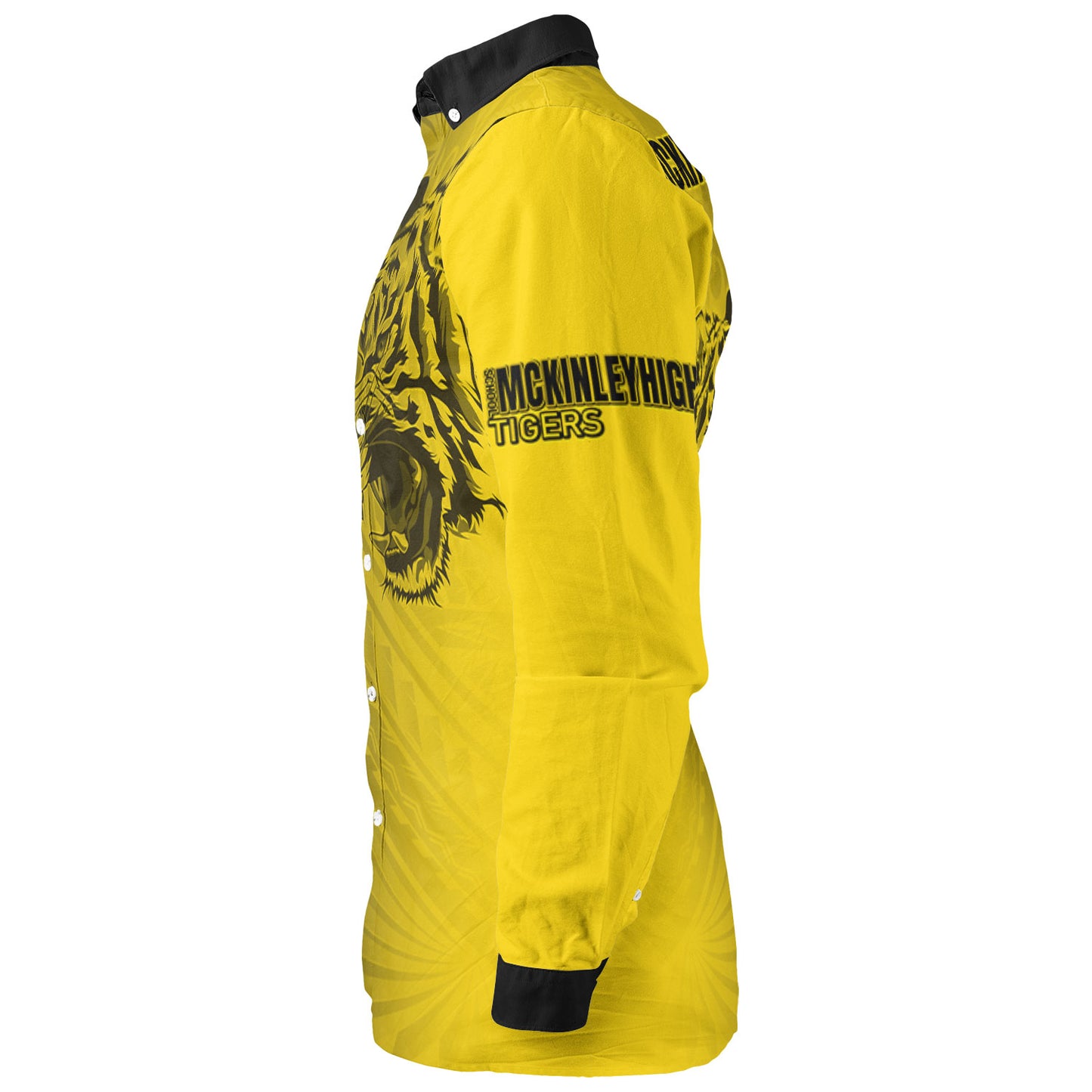 Hawaii McKinley High School Long Sleeve Shirt - Tigers Mascot Hawaii Patterns