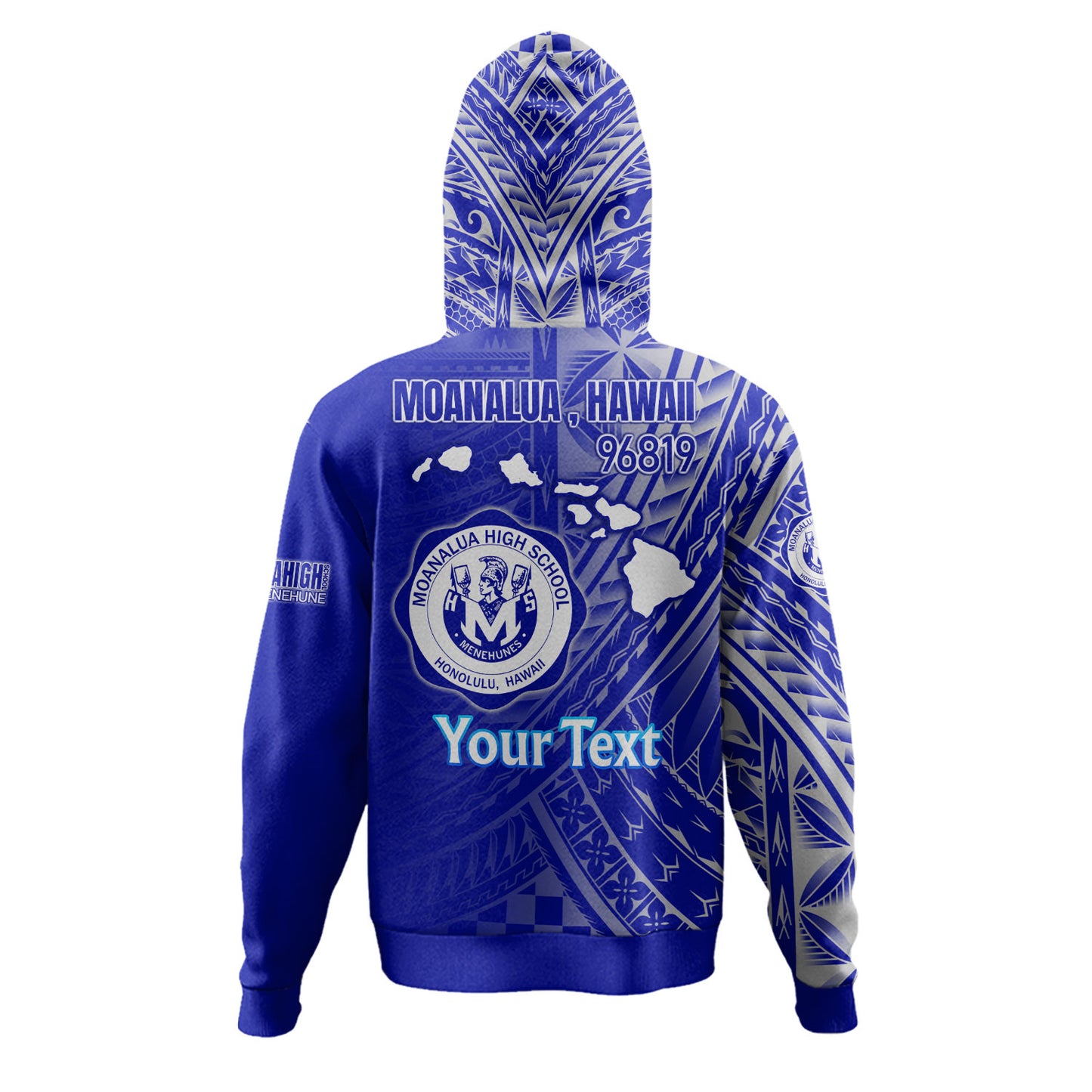 Hawaii Moanalua High School Hoodie - Custom Moanalua Na Menehune Hawaii Patterns
