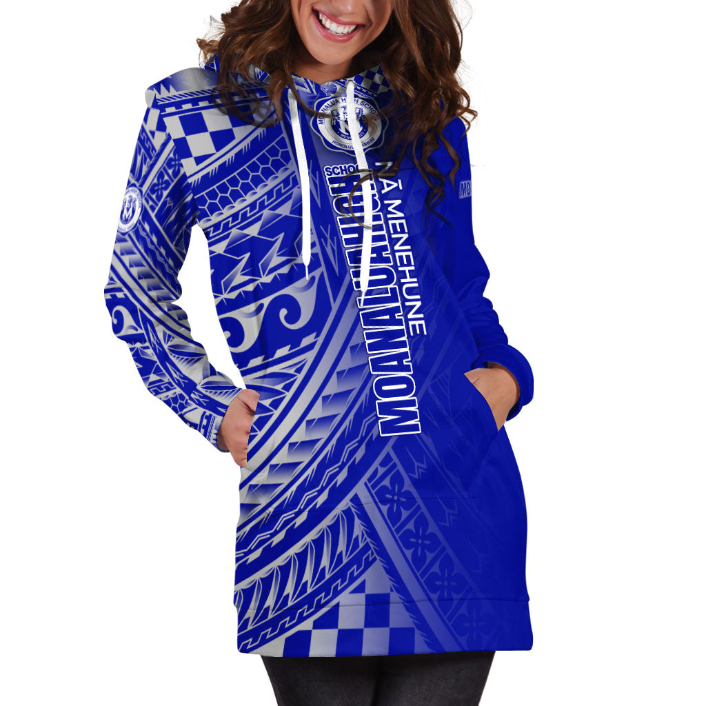 Hawaii Moanalua High School Hoodie Dress - Moanalua Na Menehune Hawaii Patterns