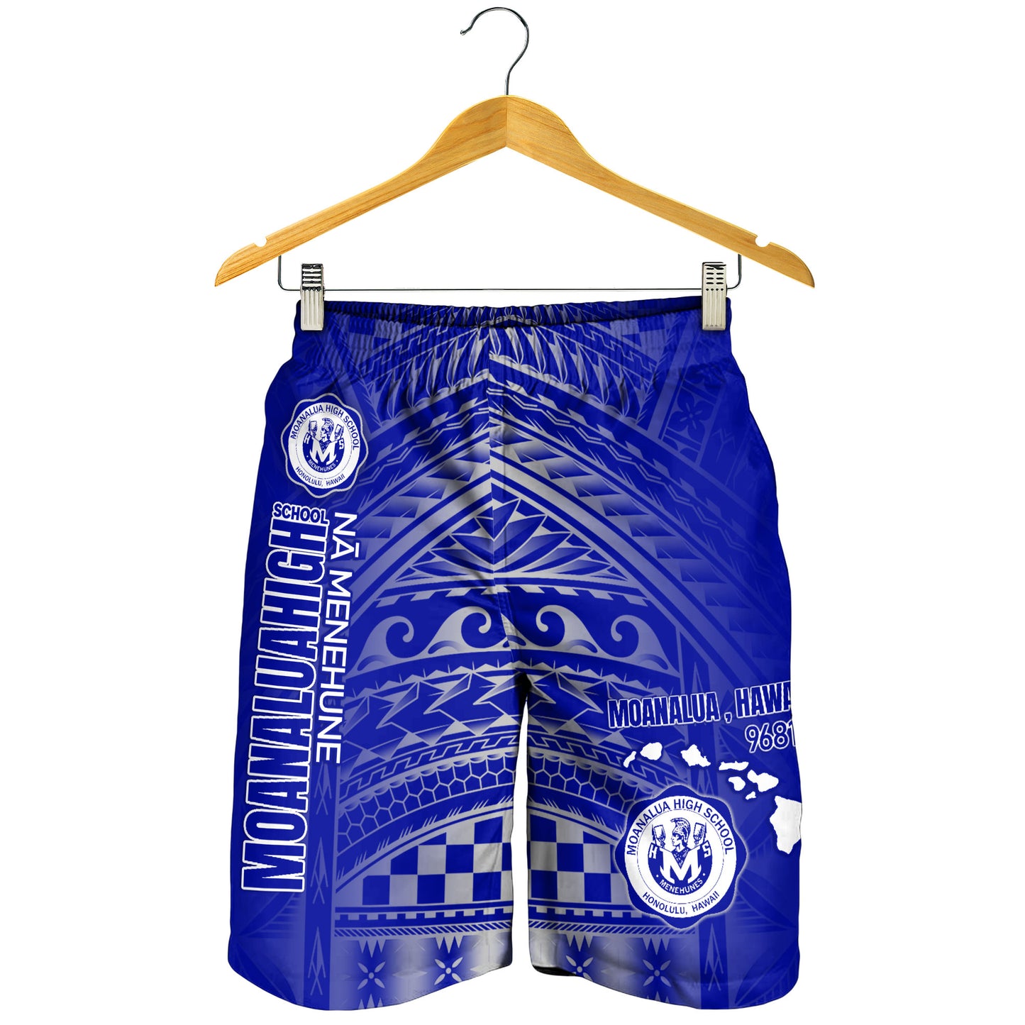 Hawaii Moanalua High School Men Short - Moanalua NÄ Menehune Hawaii Patterns