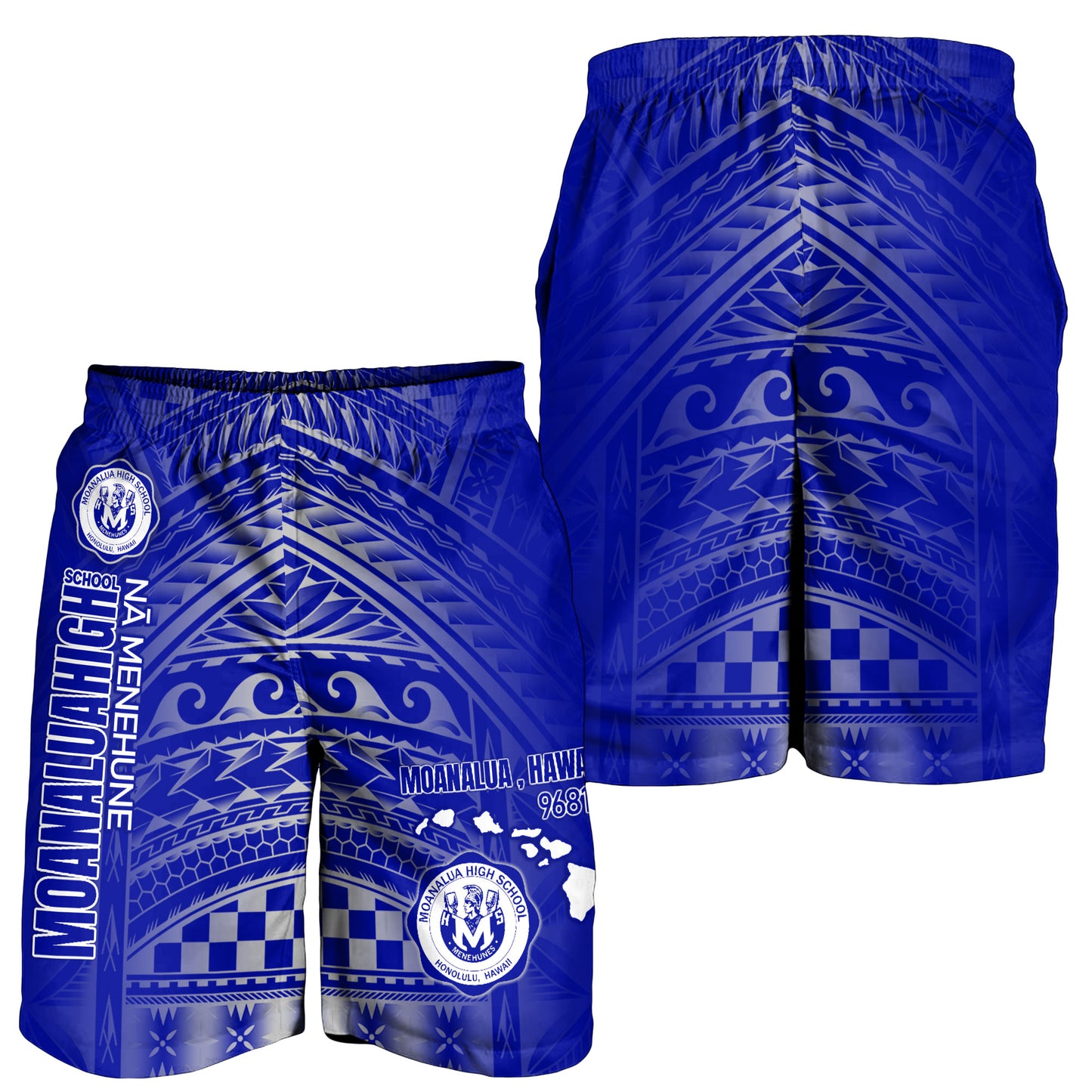Hawaii Moanalua High School Men Short - Moanalua NÄ Menehune Hawaii Patterns