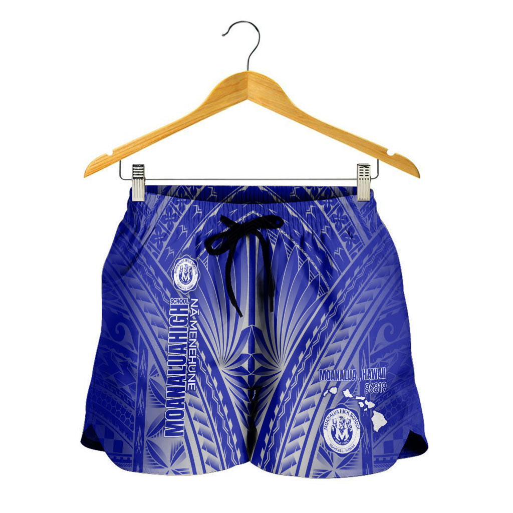 Hawaii Moanalua High School Women Shorts - Moanalua NÄ Menehune Hawaii Patterns