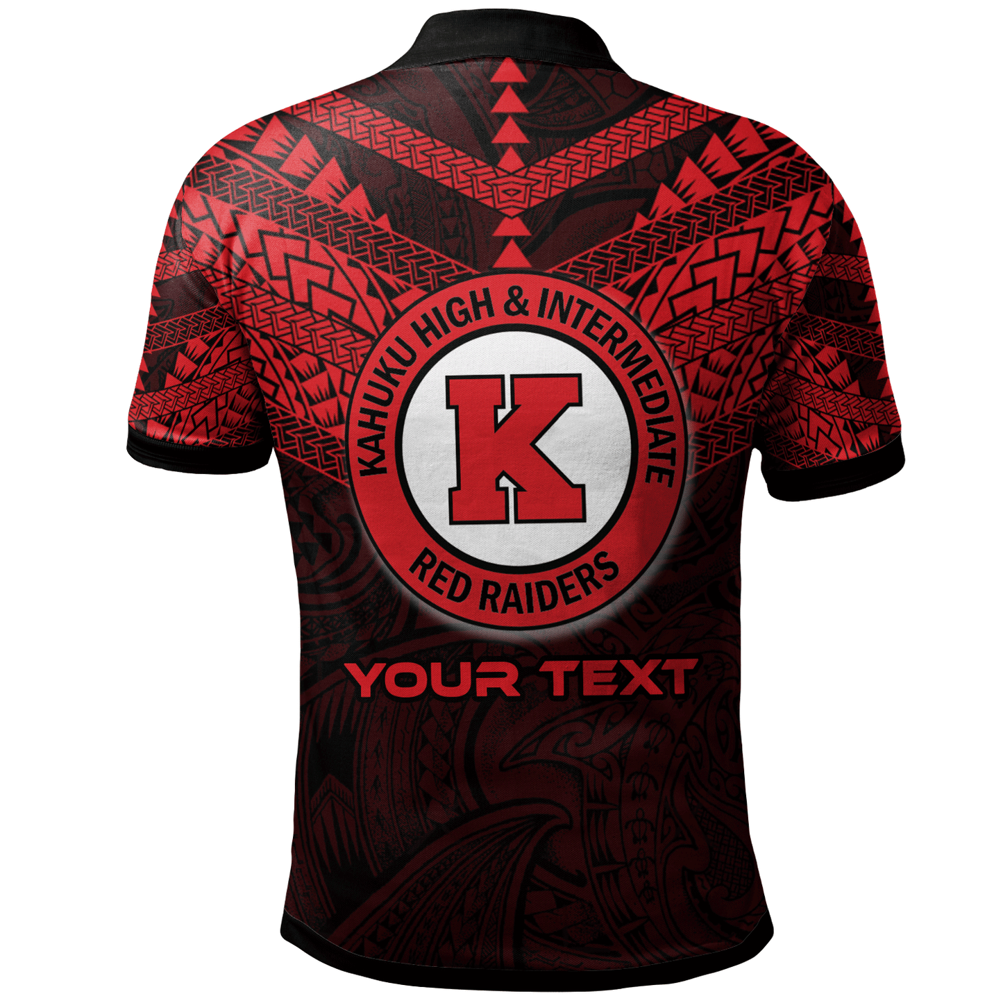 Hawaii Custom Personalised Polo Shirt - Kahuku High And Intermediate School Logo