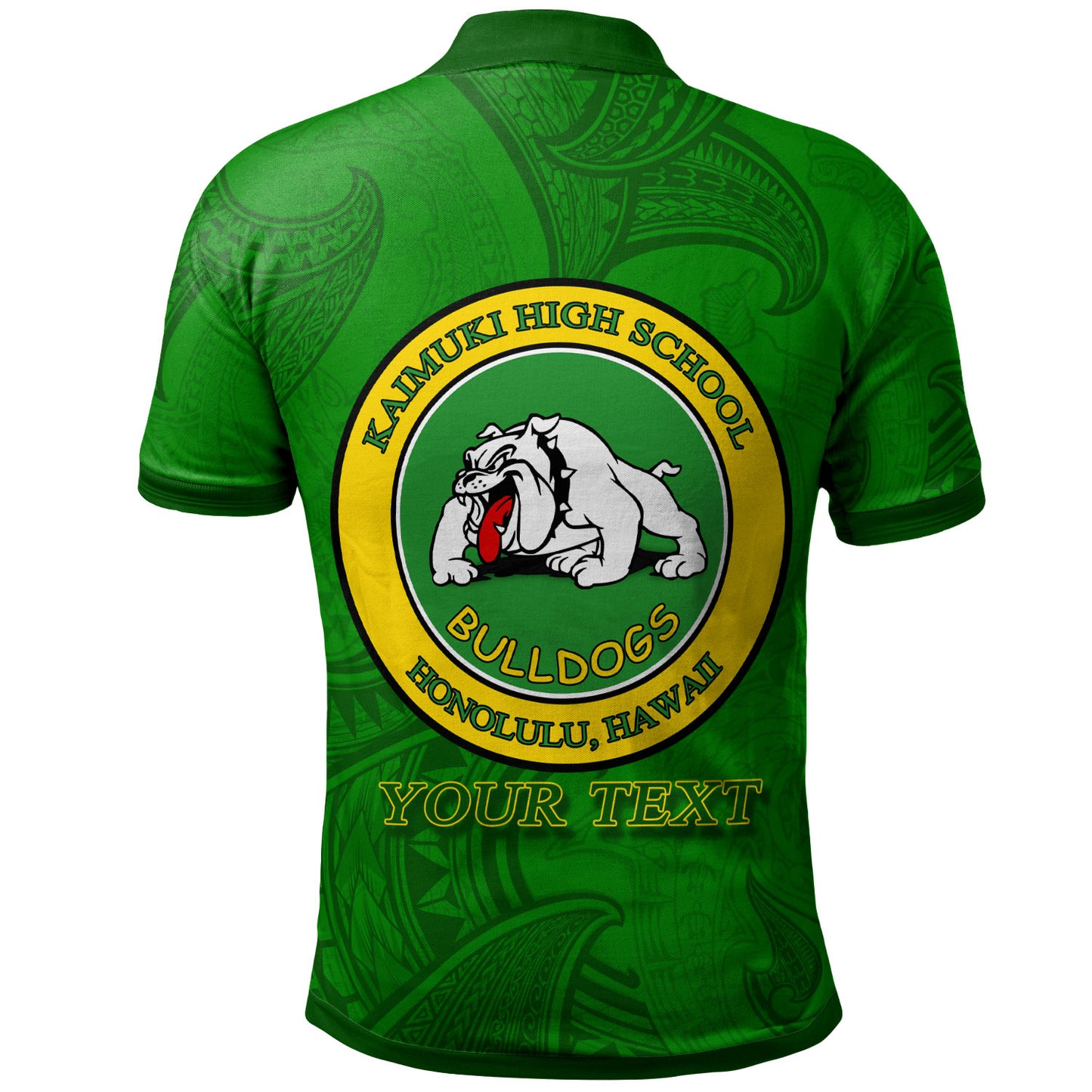 Hawaii Custom Personalised Polo Shirt - Kaimuki High School Logo