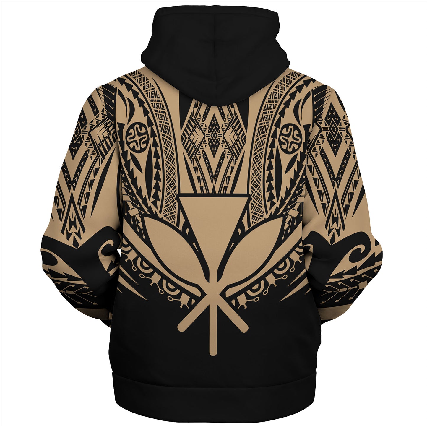 Hawaii Custom Personalised Sherpa Hoodie Polynesian Tattoo Style