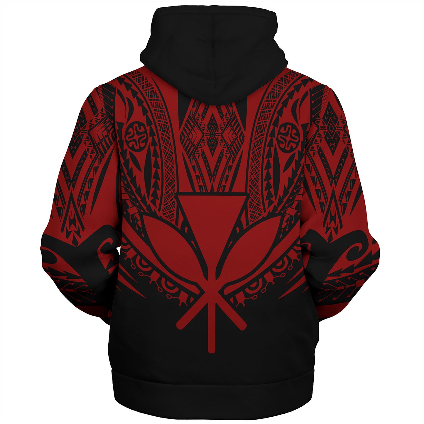 Hawaii Custom Personalised Sherpa Hoodie Polynesian Tattoo Style
