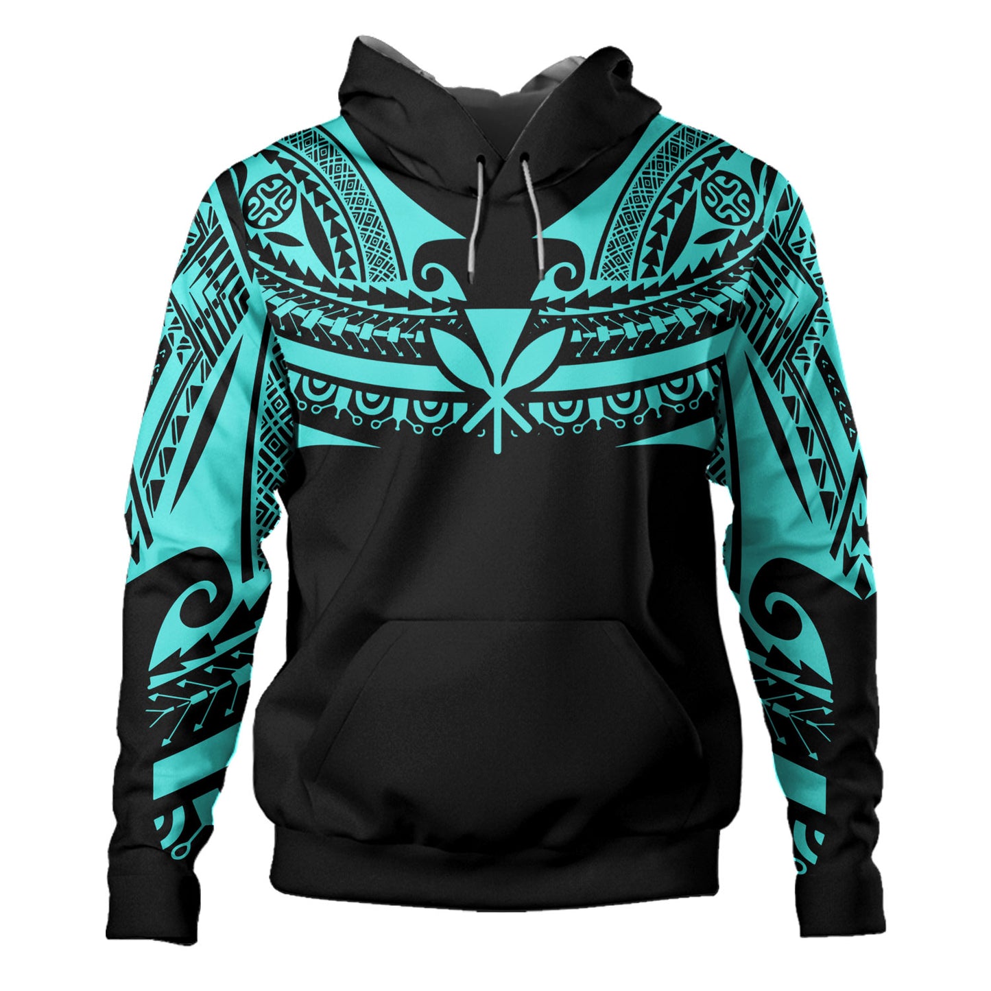 Hawaii Custom Personalised Hoodie Polynesian Tattoo Style