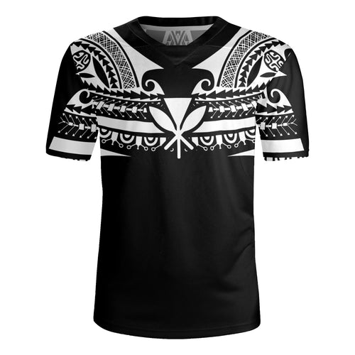 Hawaii Custom Personalised Rugby Jersey Polynesian Tattoo Style