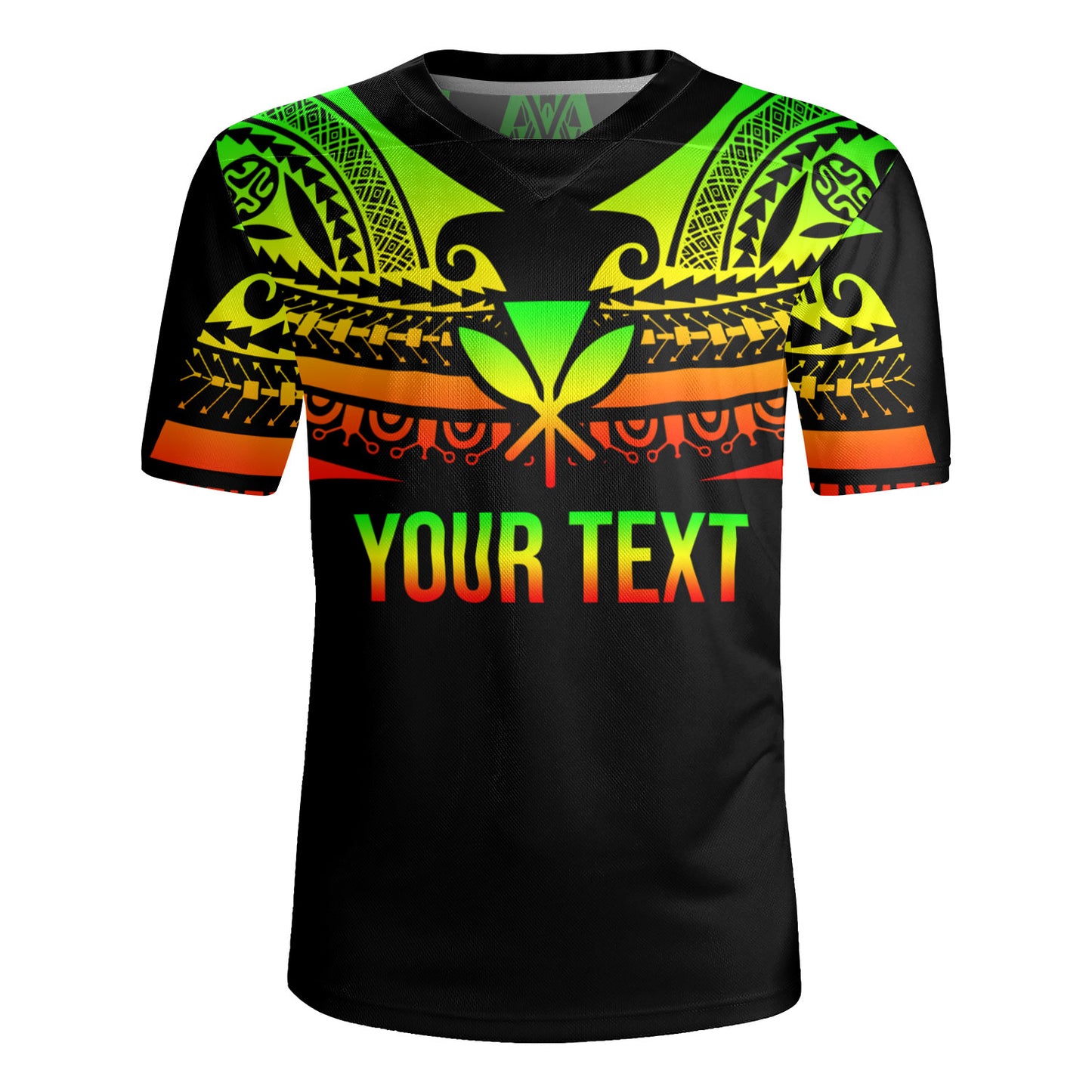 Hawaii Custom Personalised Rugby Jersey Polynesian Tattoo Style
