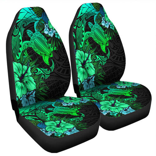Hawaii Car Seat Covers Hawaii Polynesian Turtle Tropical Gardient Green