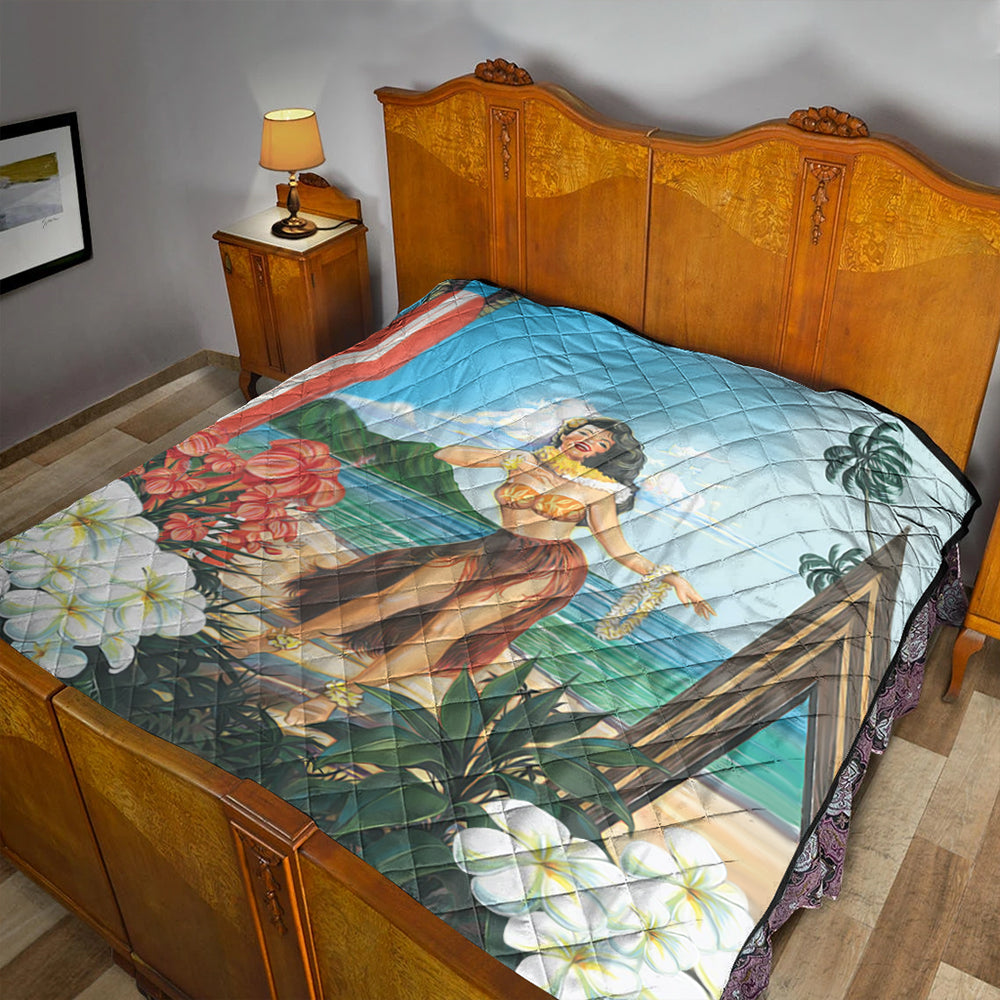 Hawaii Premium Quilt Aloha Hula Dance