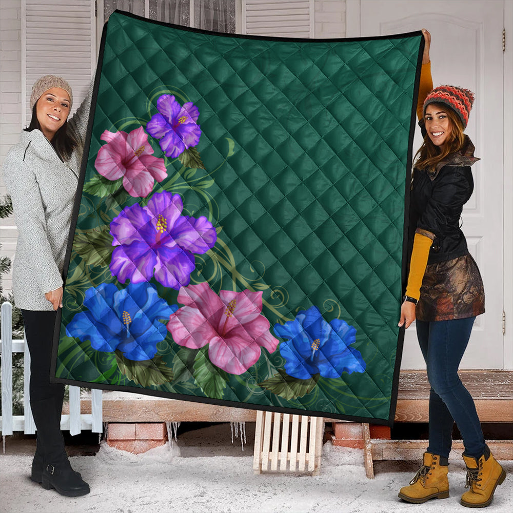 Hawaii Premium Quilt Hibiscus More Colorful