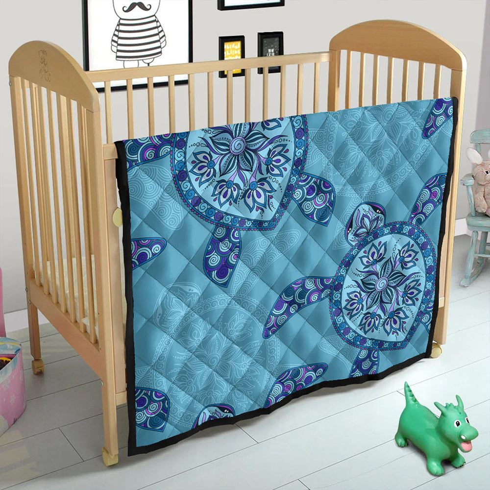 Hawaii Premium Quilt Turtle Plumeria