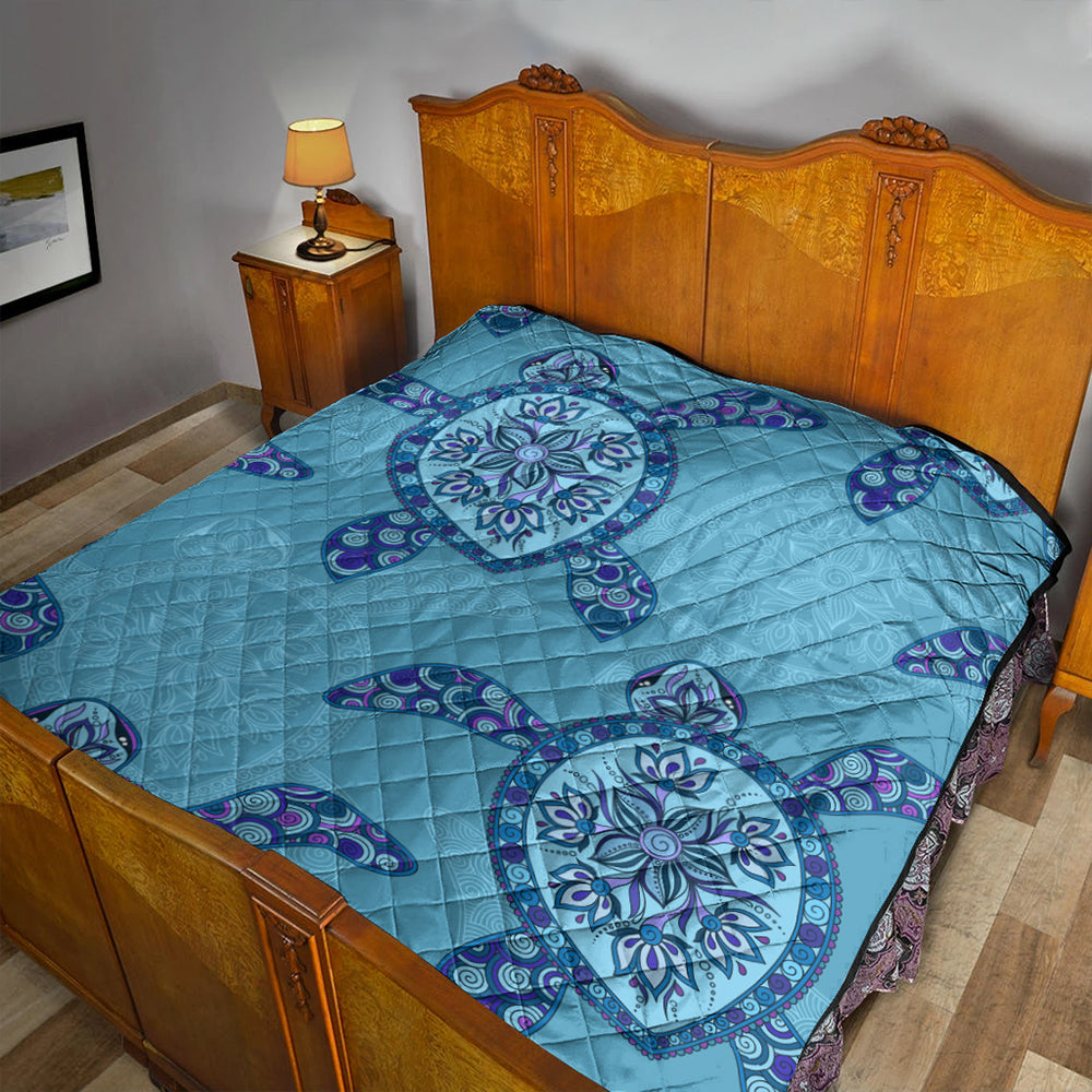 Hawaii Premium Quilt Turtle Plumeria