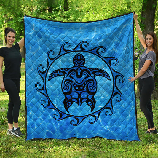 Hawaii Premium Quilt Turtle Polynesia Sea
