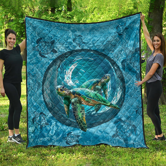 Hawaii Premium Quilt Whirlpool Turtle Polynesian