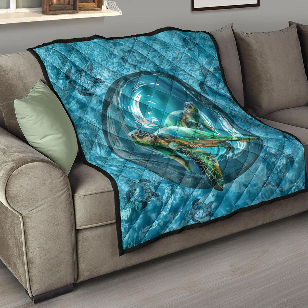 Hawaii Premium Quilt Whirlpool Turtle Polynesian