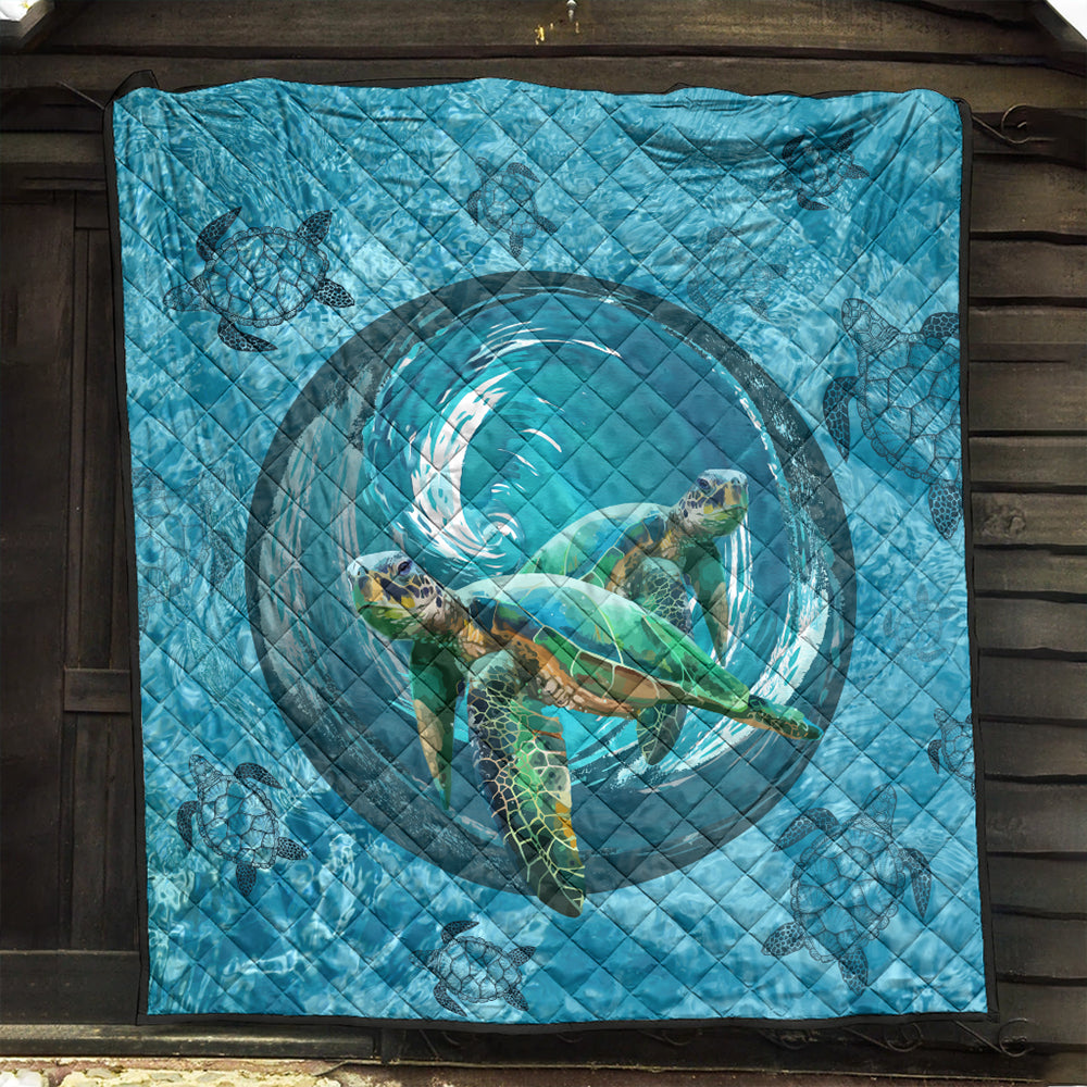 Hawaii Premium Quilt Whirlpool Turtle Polynesian