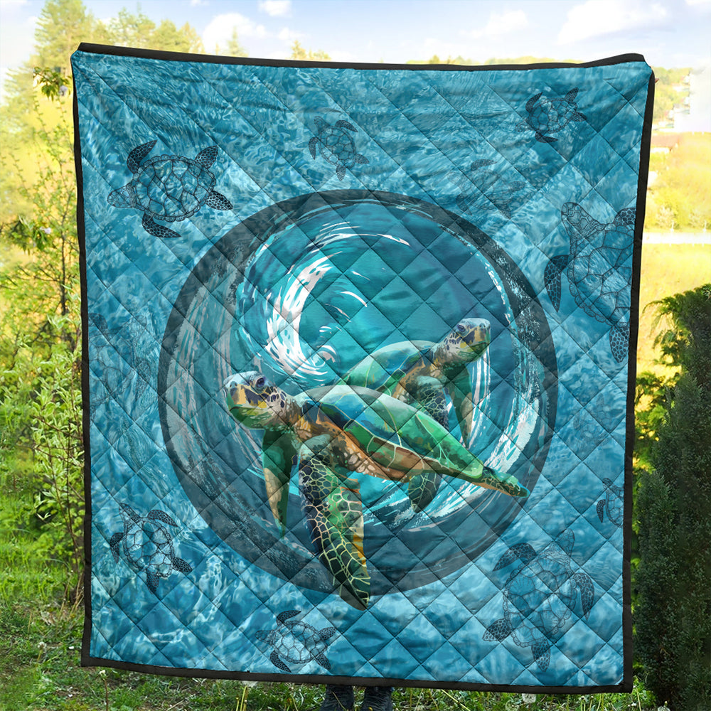 Hawaii Premium Quilt Whirlpool Turtle Polynesian