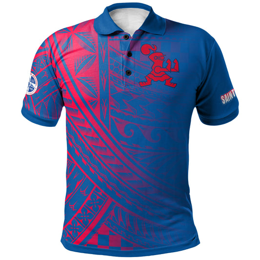 ( Custom) Hawaii Saint Louis School Polo Shirt - Logo School Hawaii Patterns