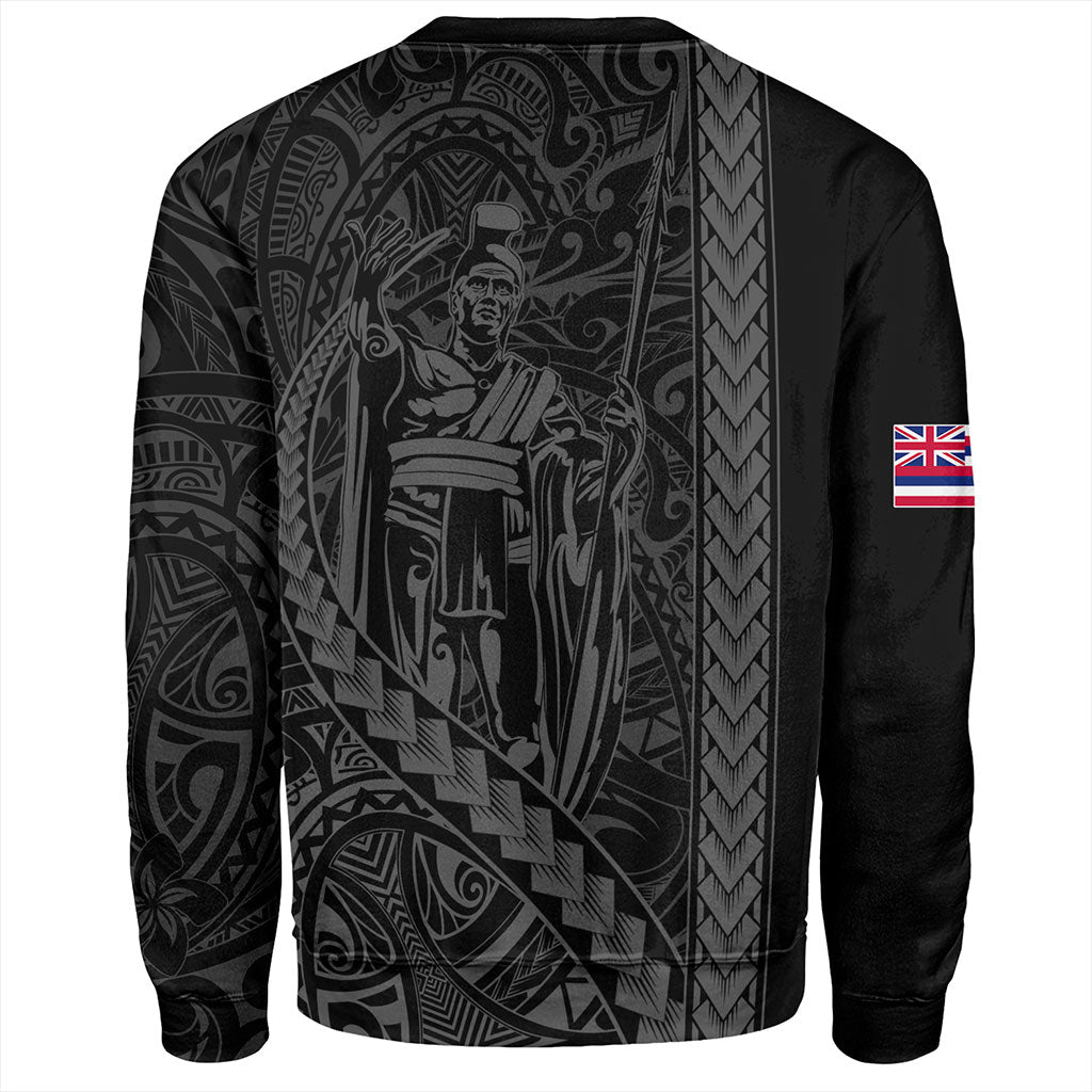 Hawaii Sweatshirt Tribal Polynesian King Kamehameha