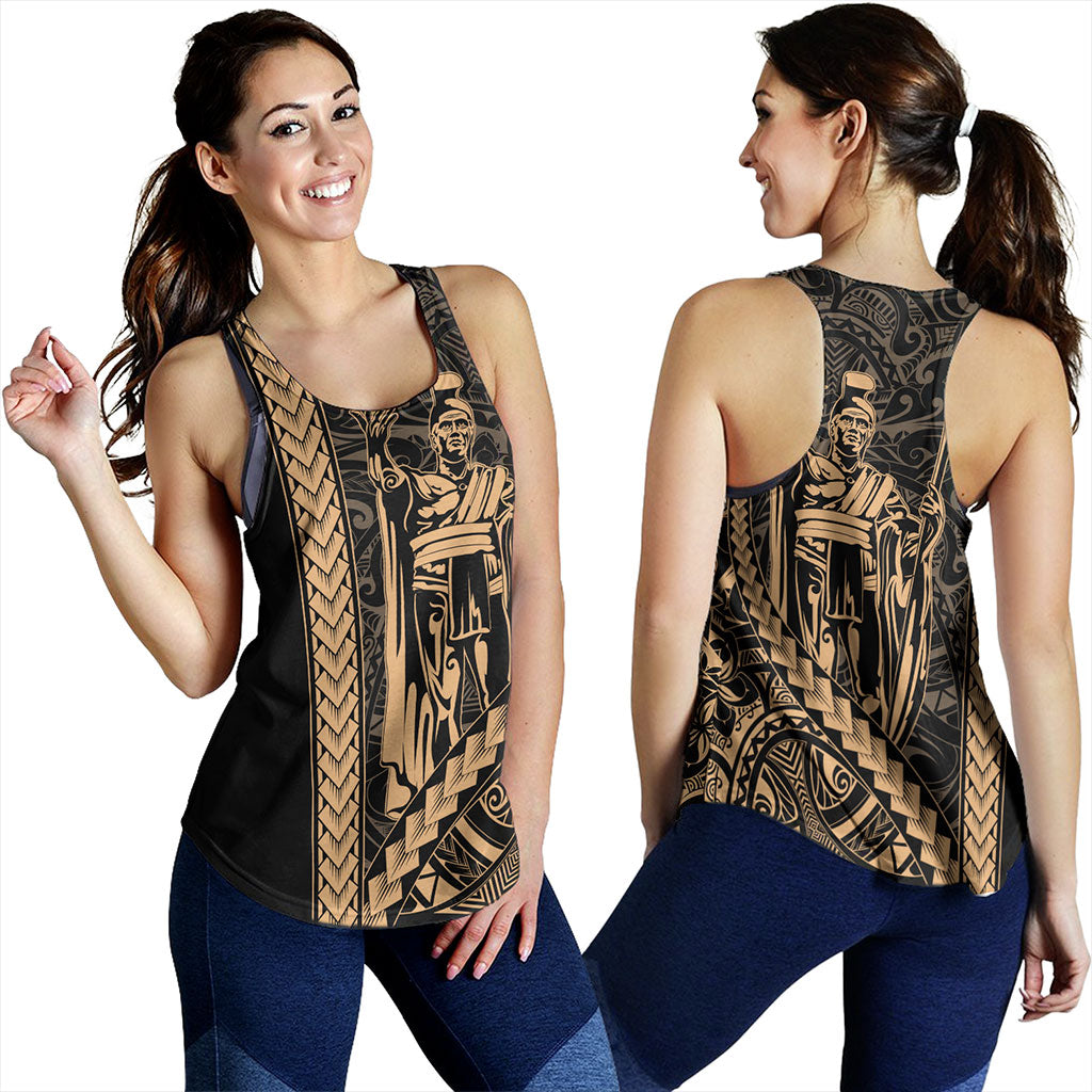 Hawaii Women Tank Tribal Polynesian King Kamehameha