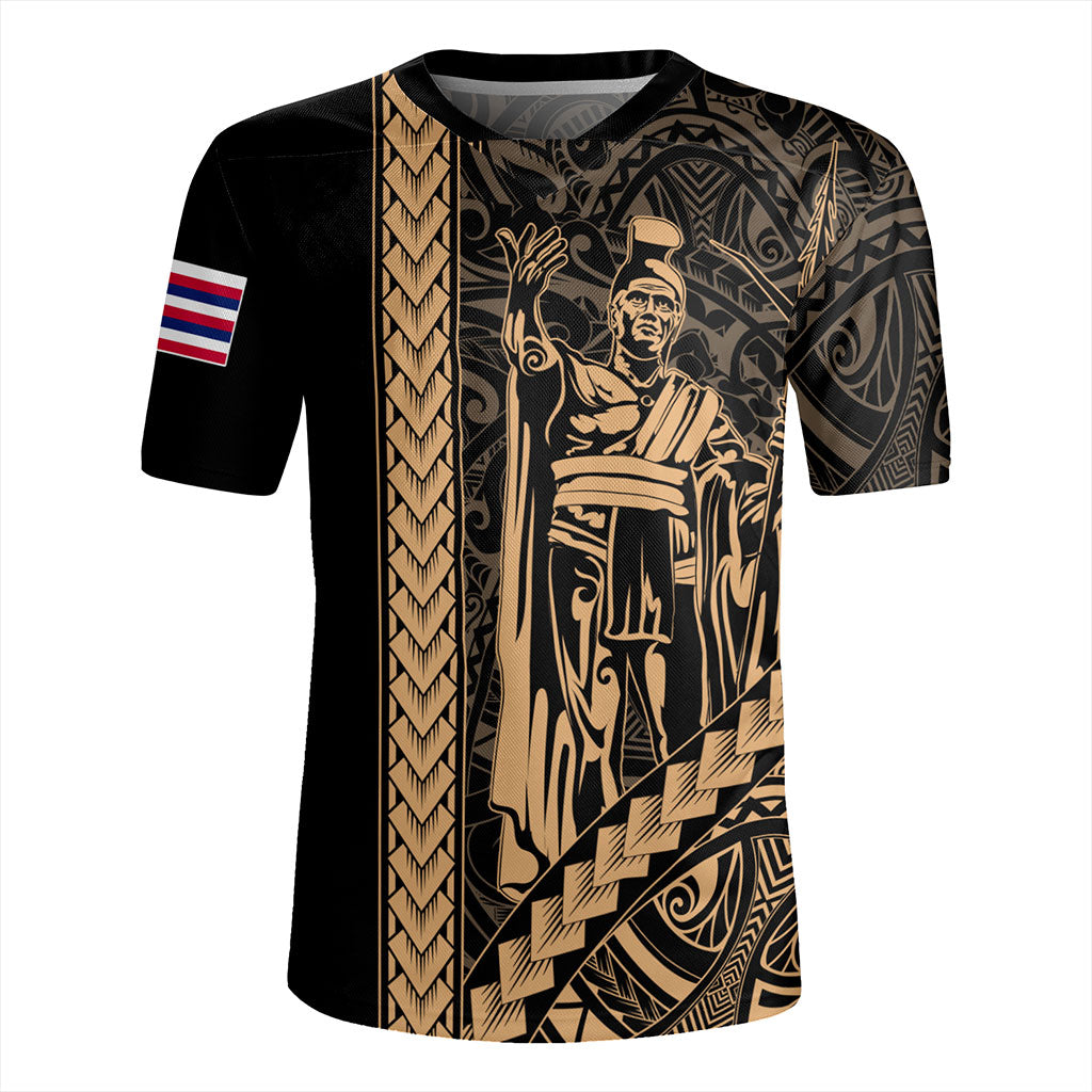 Hawaii Rugby Jersey Tribal Polynesian King Kamehameha