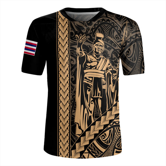 Hawaii Rugby Jersey Tribal Polynesian King Kamehameha