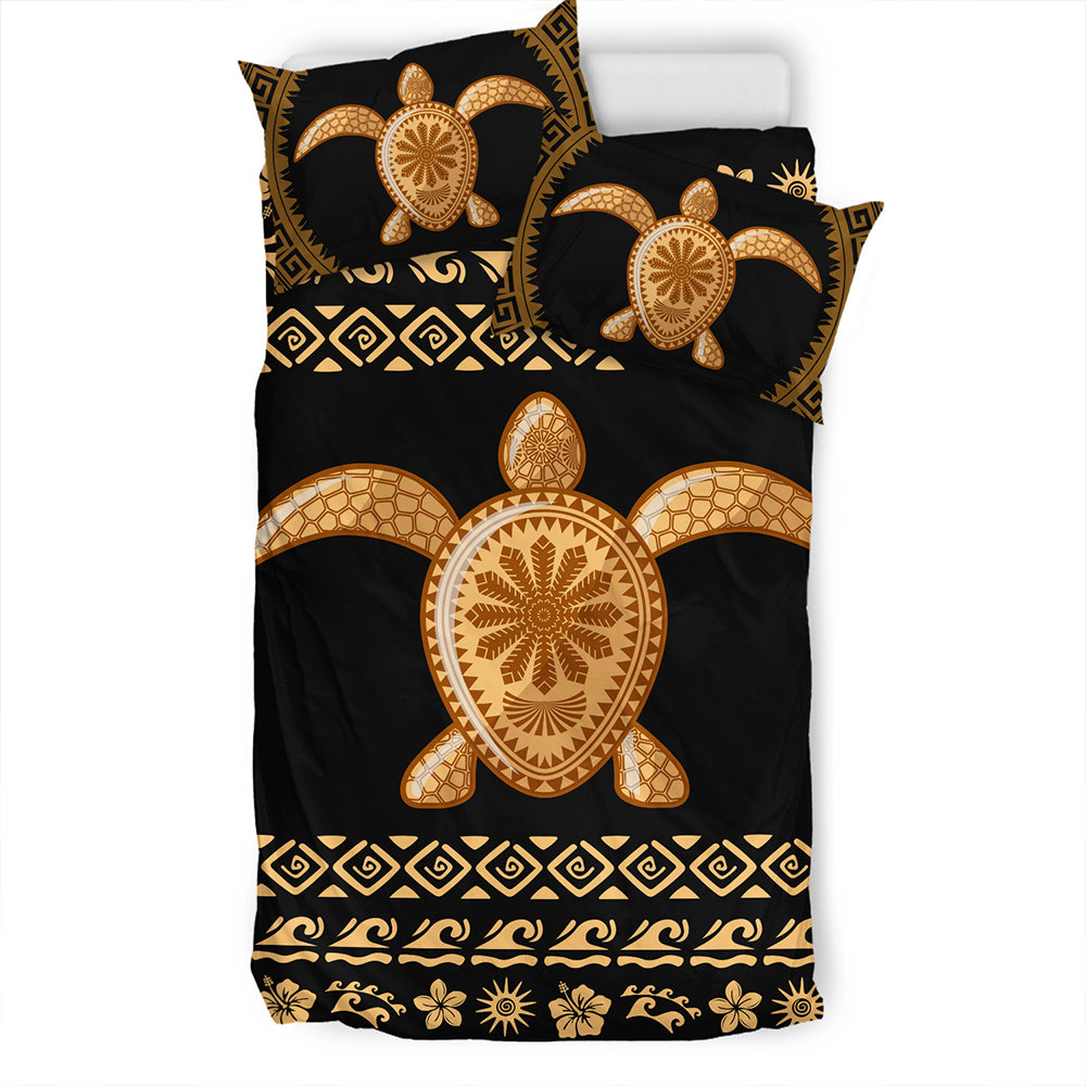 Hawaii Bedding Set Traditional Turtle Pattern