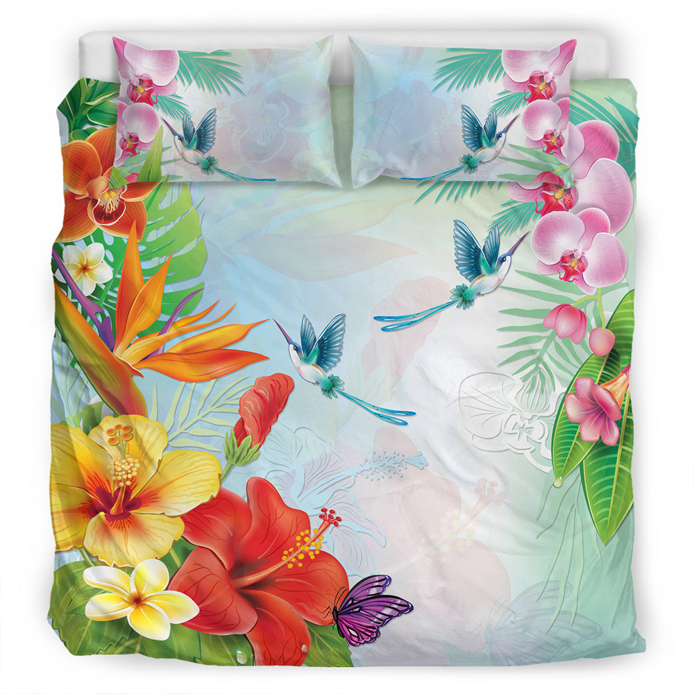 Hawaii Bedding Set Hibiscus In Jung