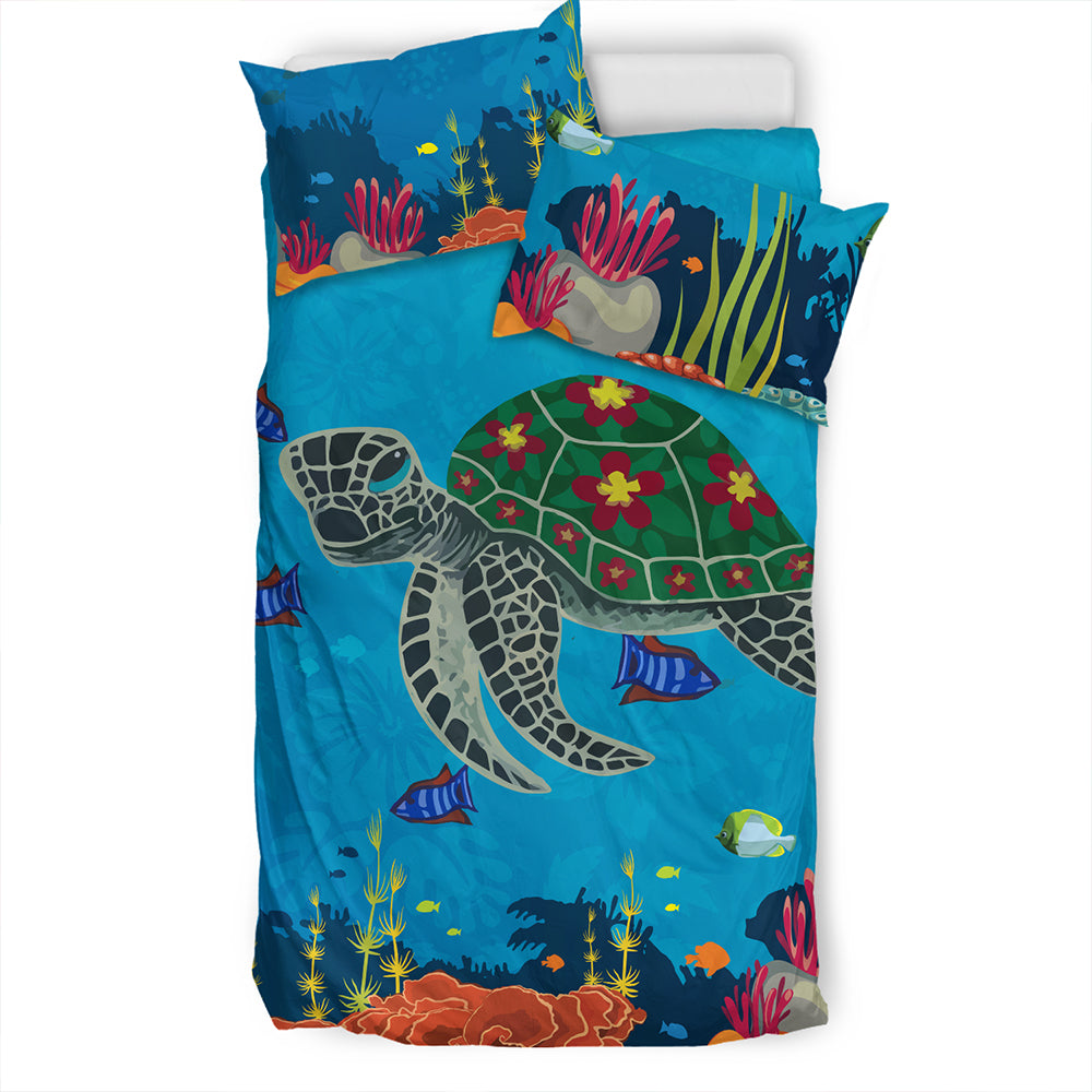 Hawaii Bedding Set Sea Cartoon