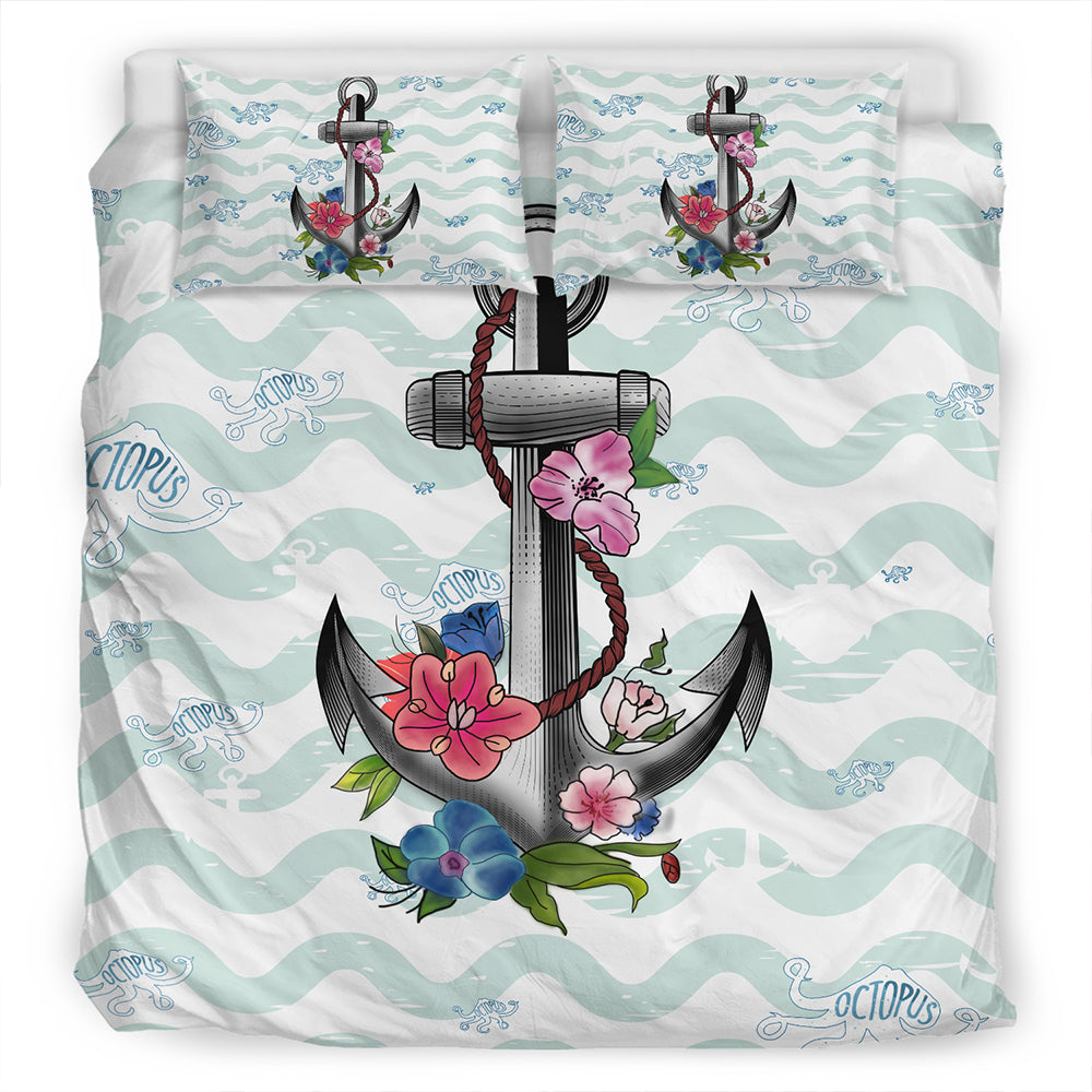 Hawaii Bedding Set Anchor Hibiscus