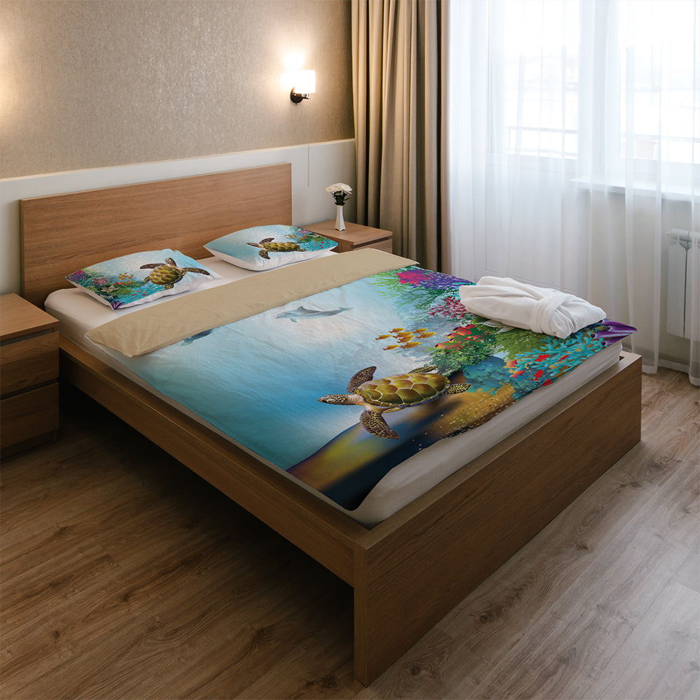 Hawaii Bedding Set Ocean Cartoon