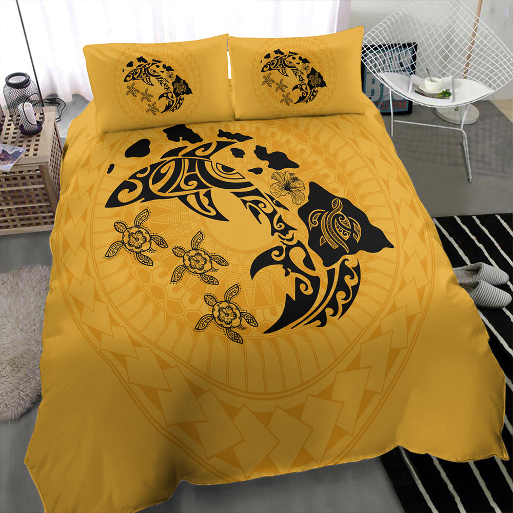 Hawaii Bedding Set Love Animal Polynesian