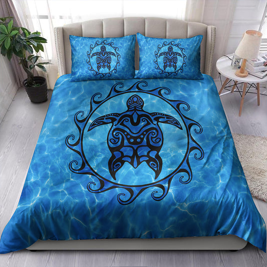 Hawaii Bedding Set Turtle Polynesia Sea