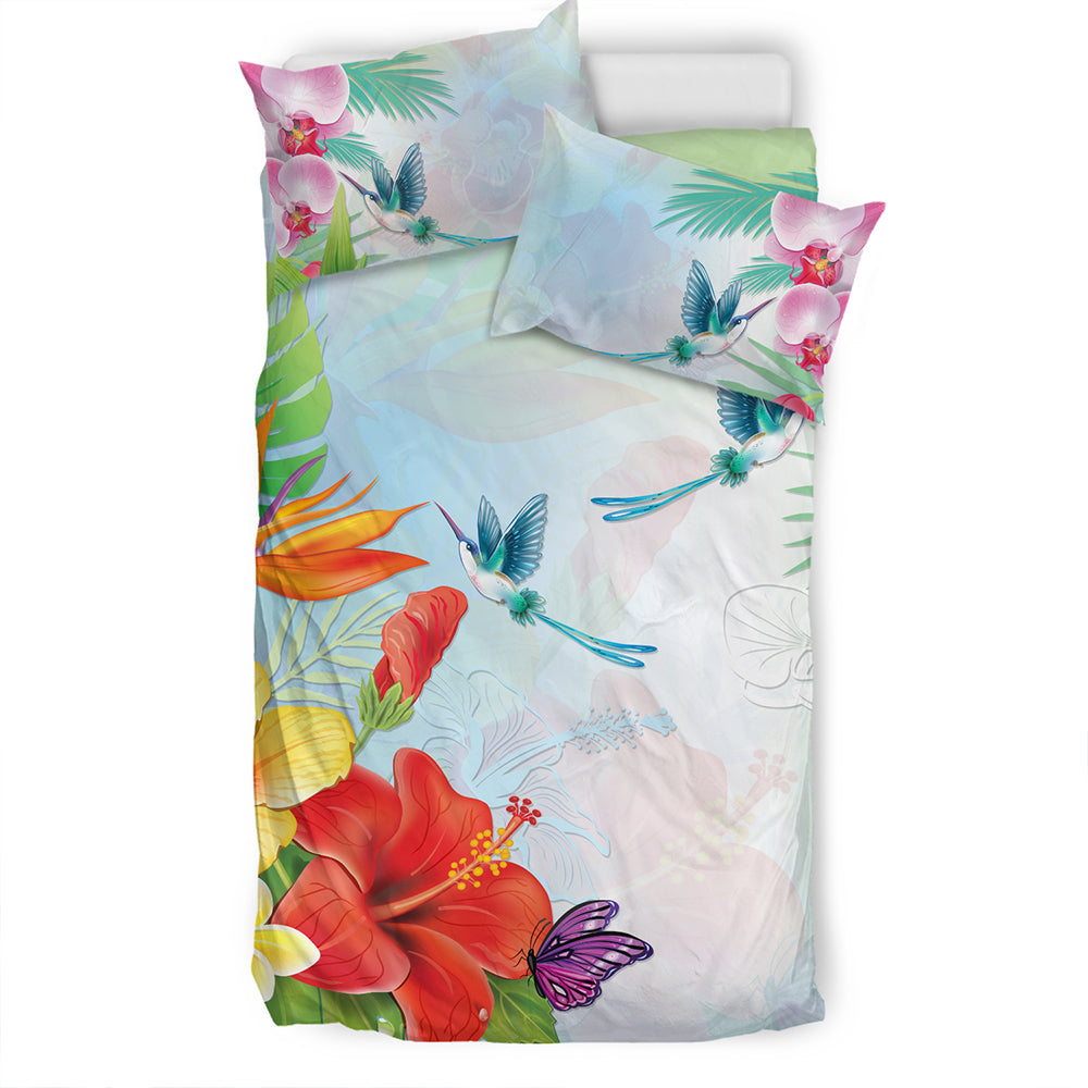 Hawaii Bedding Set Hibiscus In Jung