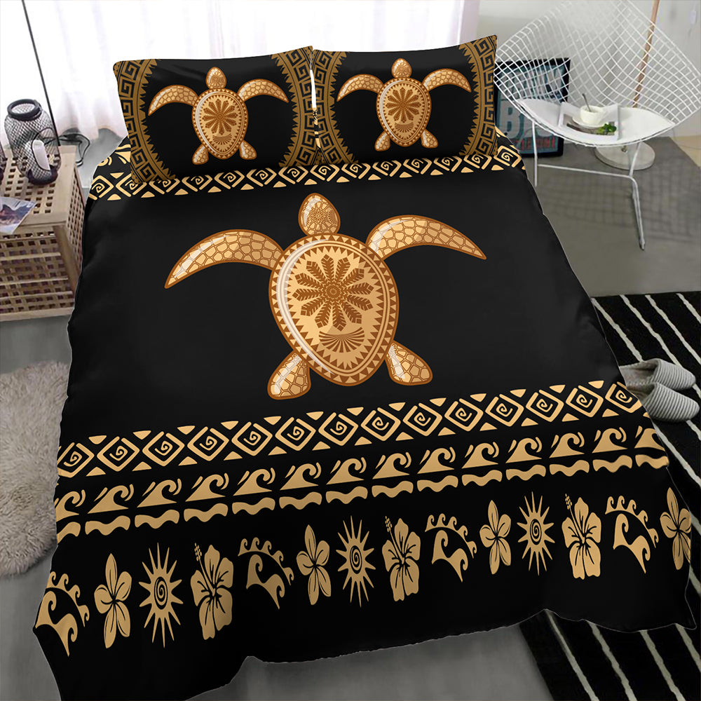 Hawaii Bedding Set Traditional Turtle Pattern