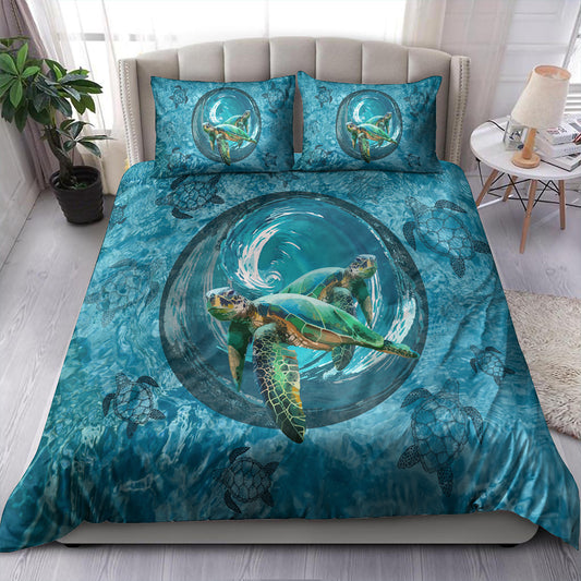 Hawaii Bedding Set Whirlpool Turtle Polynesian