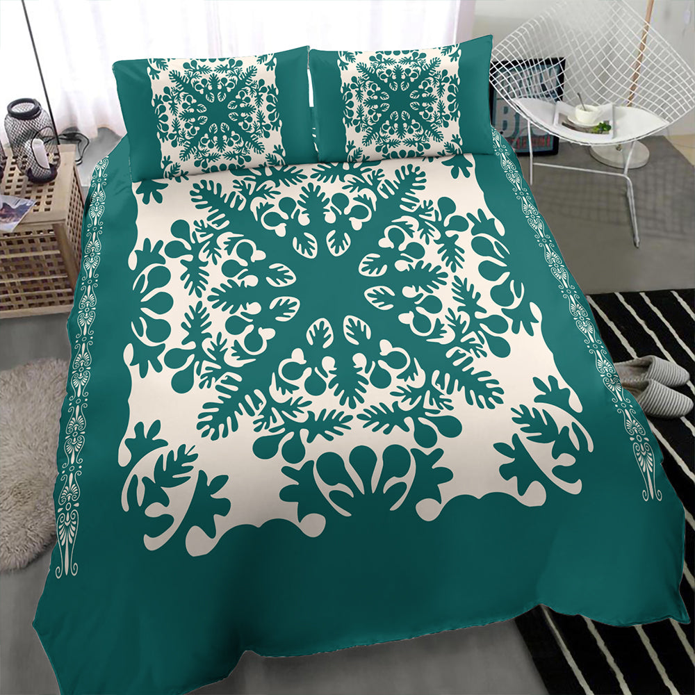 Hawaii Bedding Set Quilt Tradition Turquoise