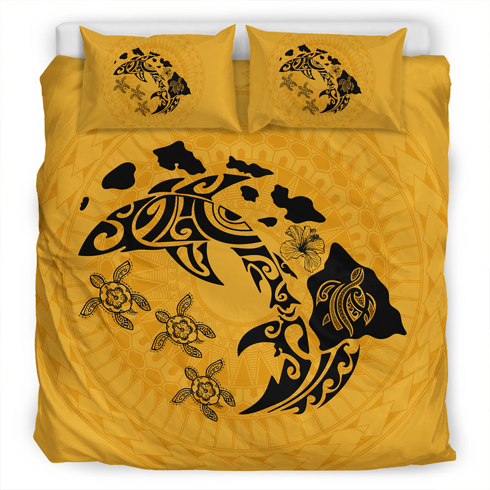 Hawaii Bedding Set Love Animal Polynesian