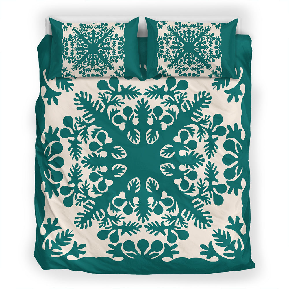 Hawaii Bedding Set Quilt Tradition Turquoise